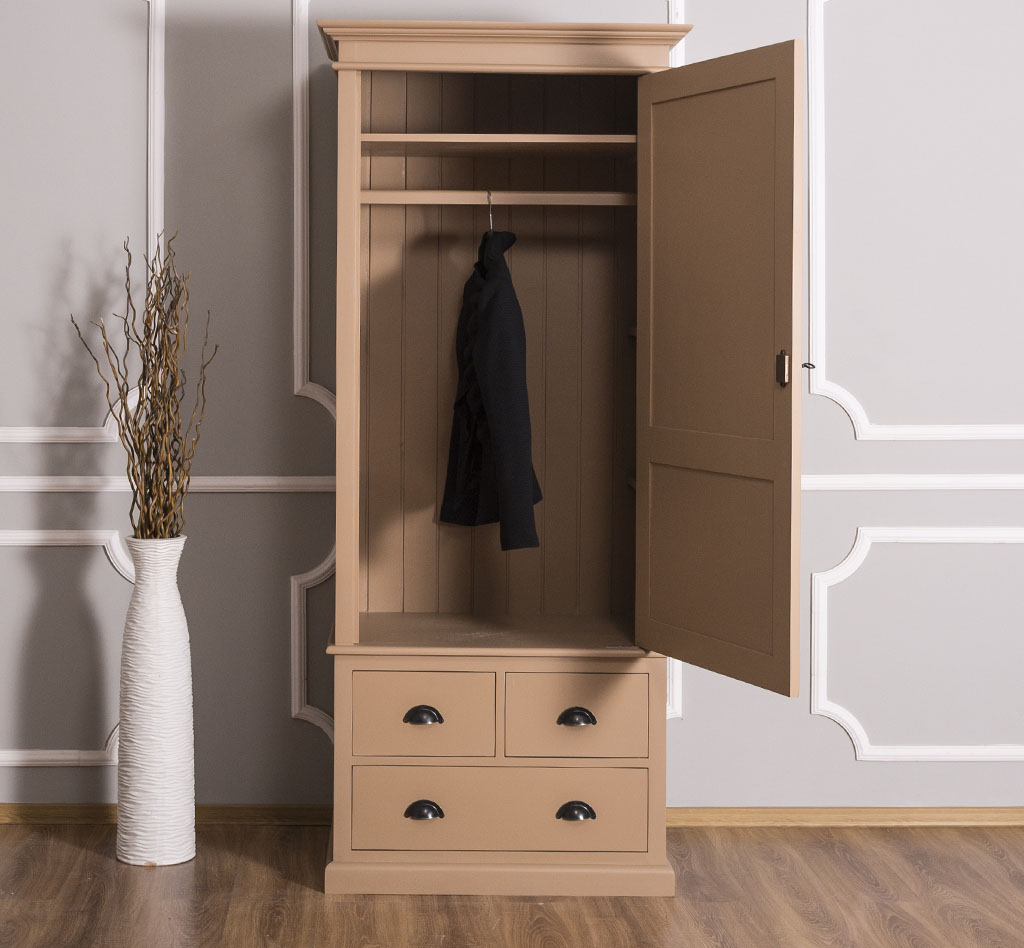 Kompakter Kleiderschrank im Landhausstil - in vielen Farben erhältlich!