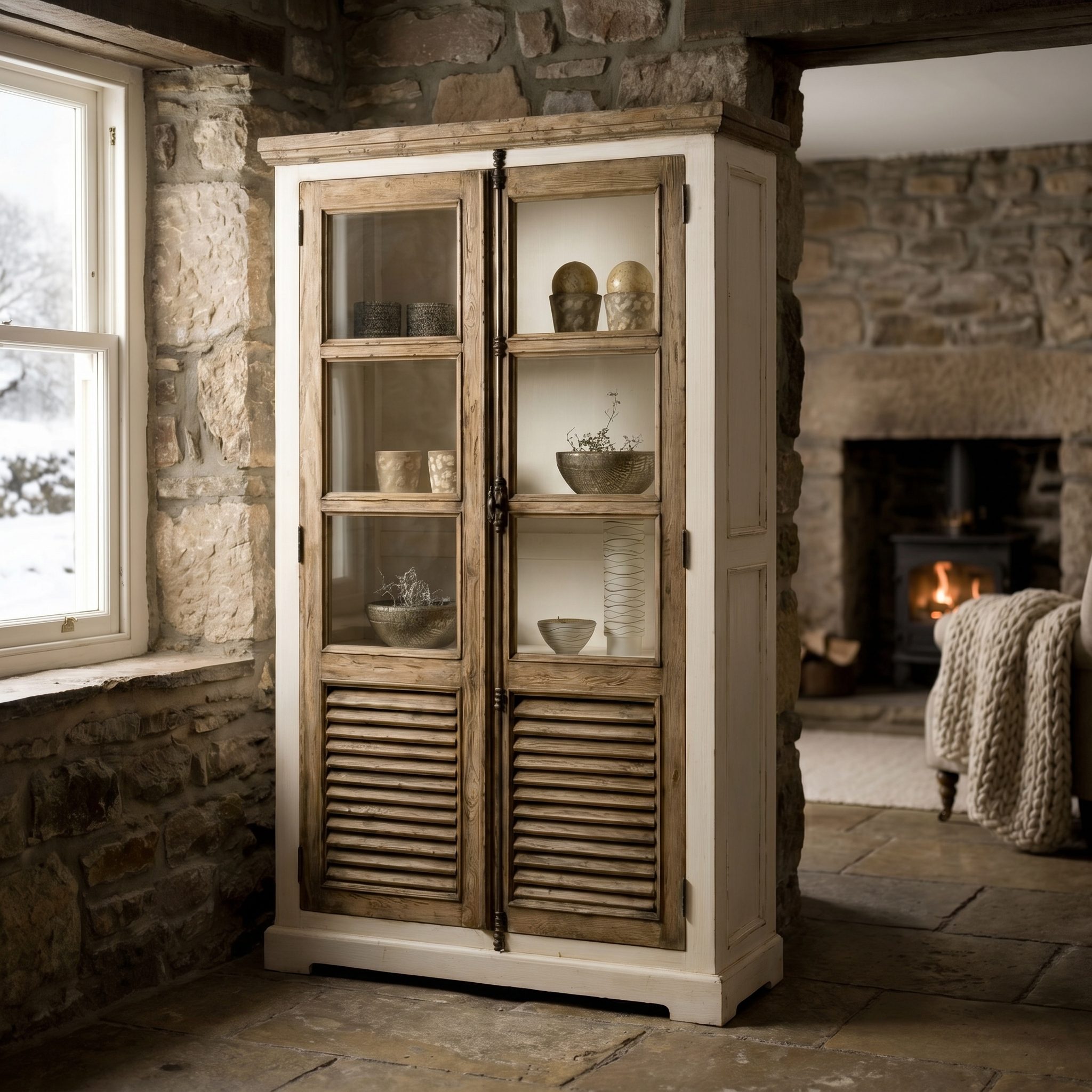 Landhausvitrine Rustic Cottage