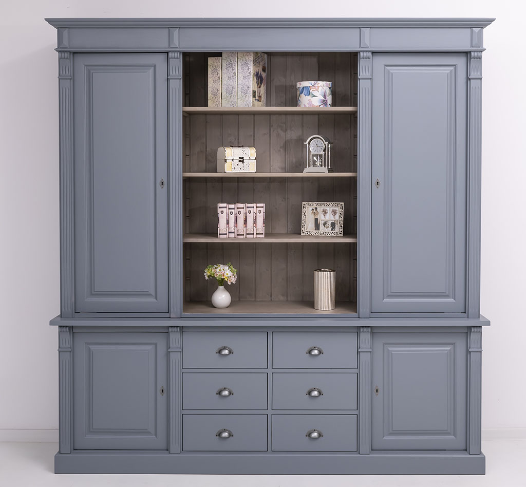 Stilvoller Bücherschrank im Landhausstil - in vielen Farben erhältlich!