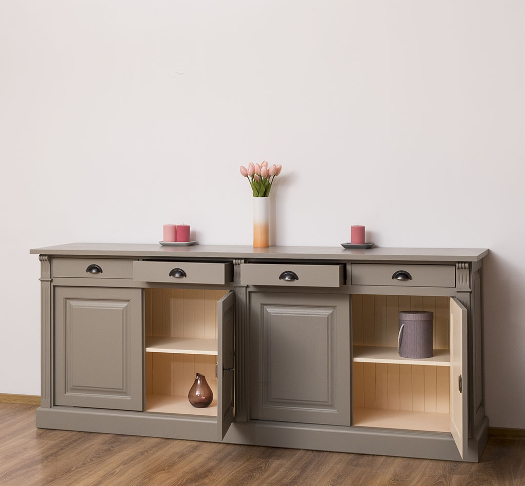 Praktisches Sideboard im Jugendstil mit vier Schubladen - in vielen Farben erhältlich!