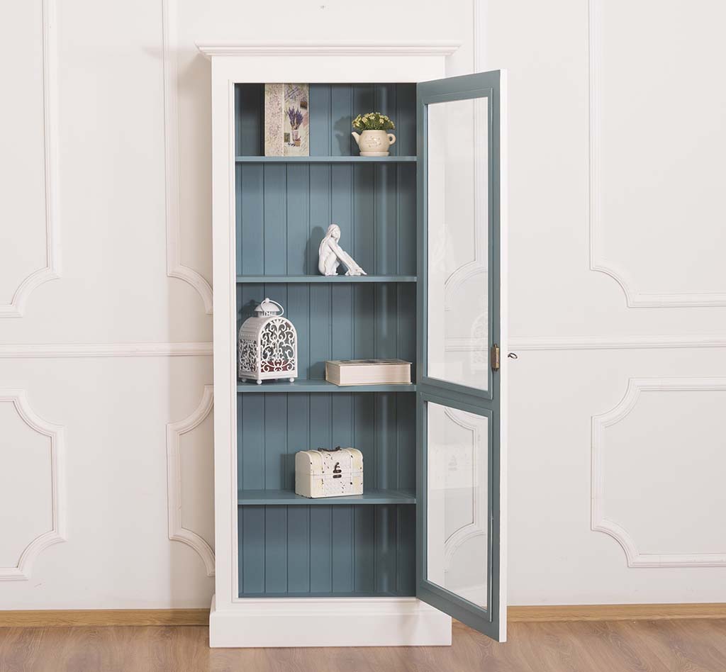 Kompakte Vitrine im Landhausstil - in vielen Farben erhältlich! Kompakte Vitrine im Landhausstil - in vielen Farben erhältlich!