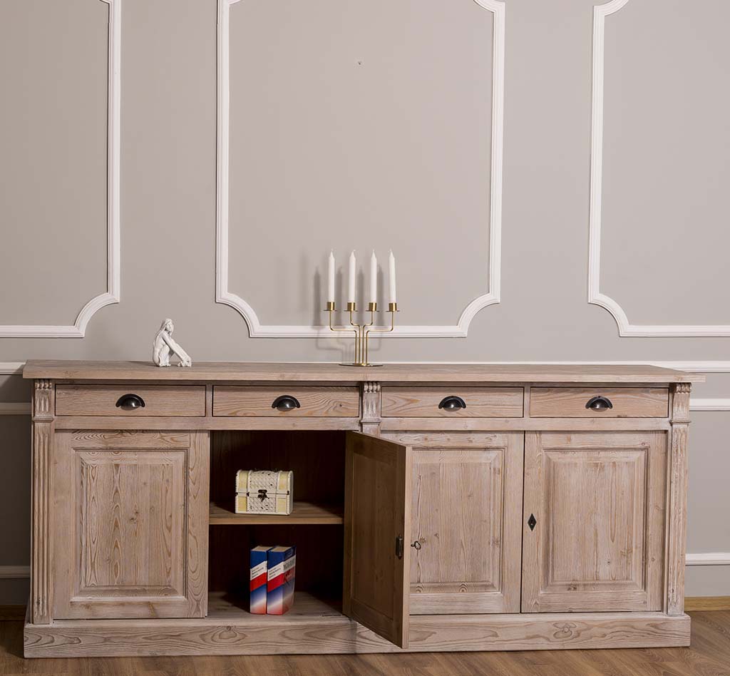 Praktisches Sideboard im Jugendstil mit vier Schubladen - in vielen Farben erhältlich!