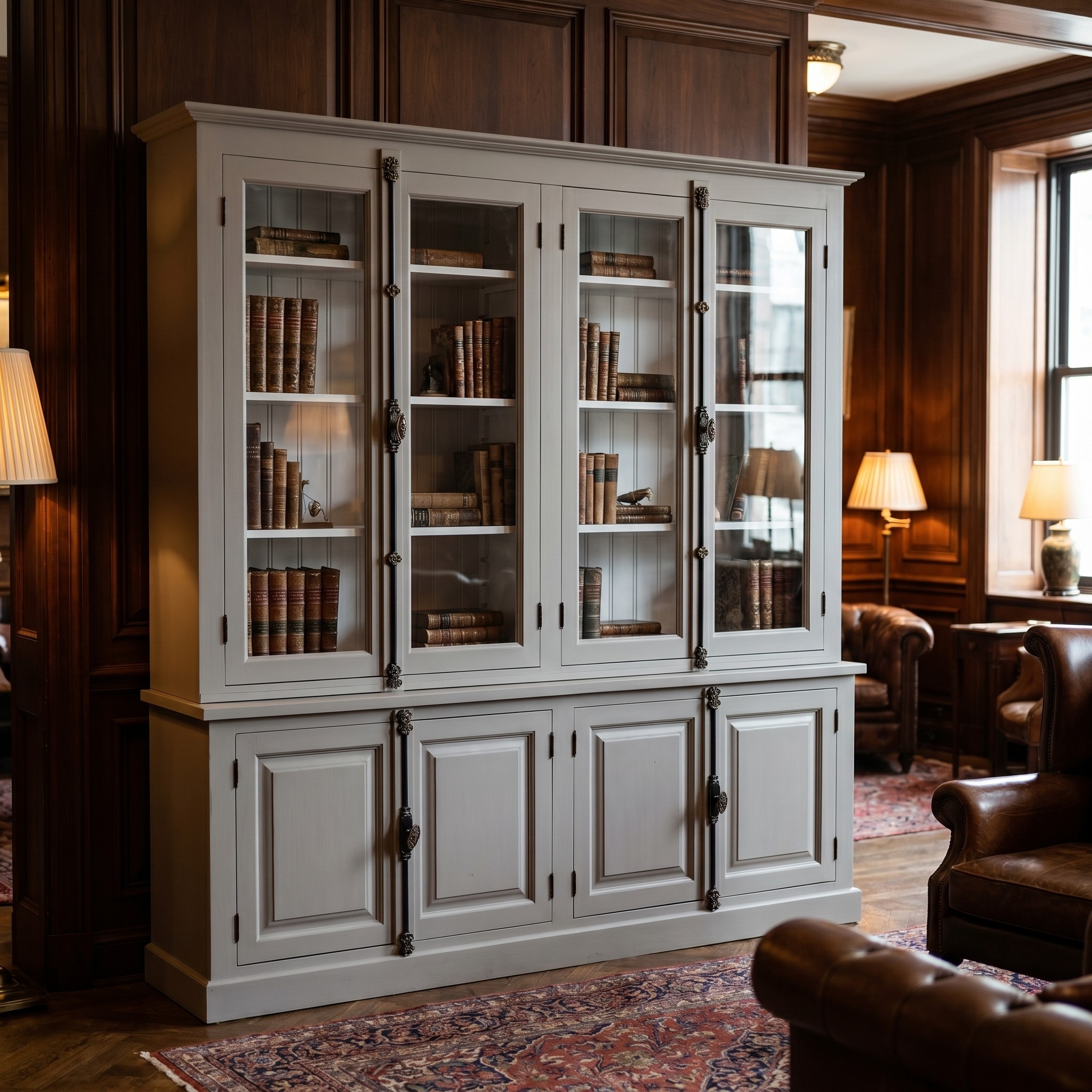 Stilvoller Hochschrank im Shabby Chic - in vielen Farben erhältlich!