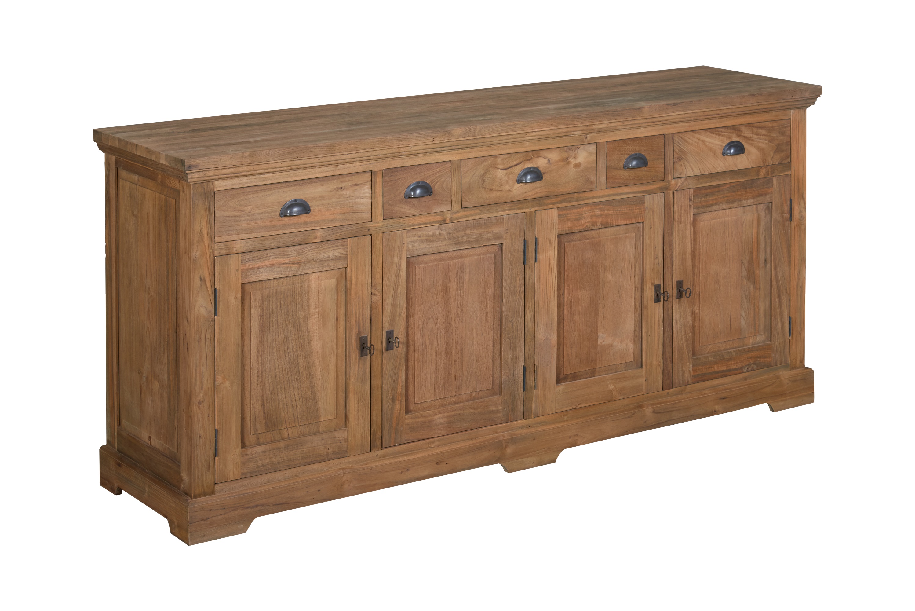 Großes Sideboard Avignon aus recyceltem Teakholz