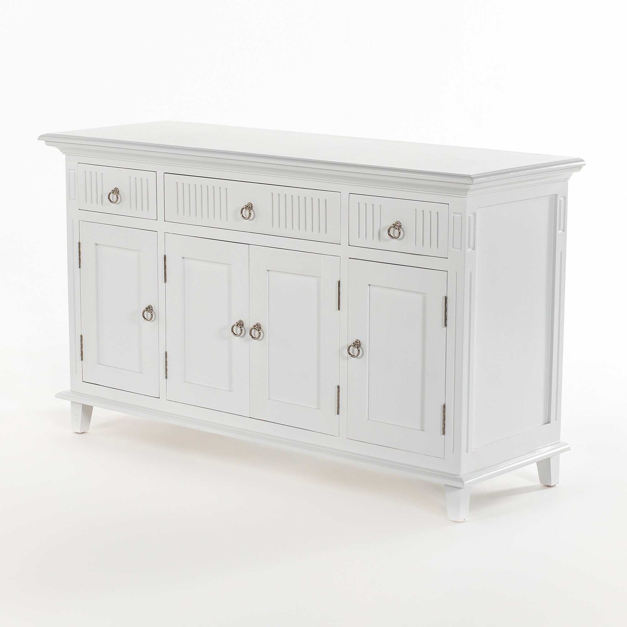 Skansen Sideboard mit 4 Türen und 3 Schubladen – Klassisches Weiß