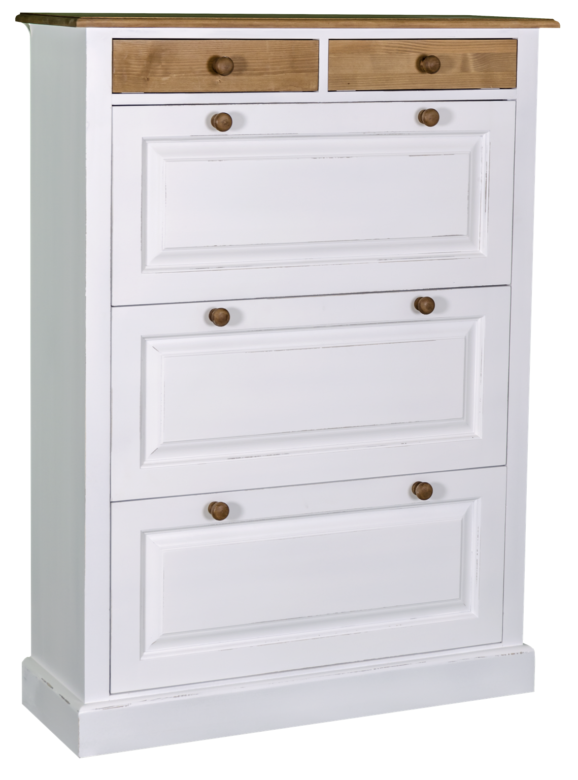 Eleganter Schuhschrank im Shabby Chic