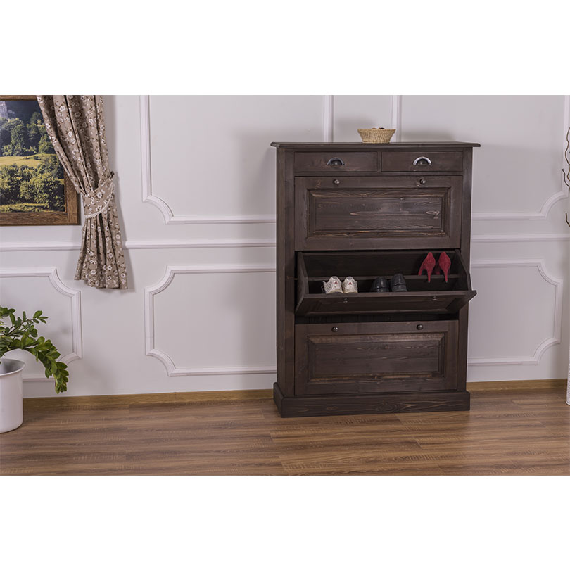PS415-P062_2 Eleganter Schuhschrank im Shabby Chic - in vielen Farben erhältlich!