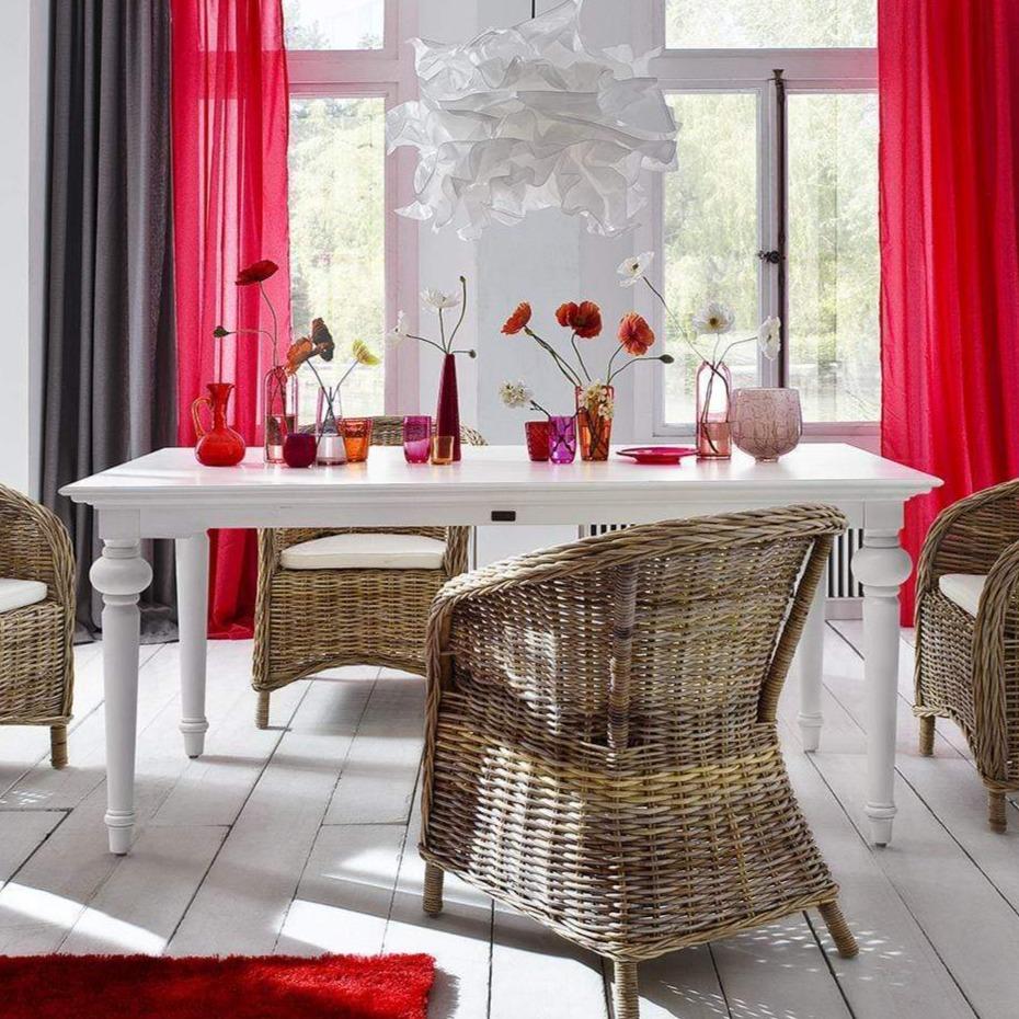 Provence Esstisch 200 cm – Weiß