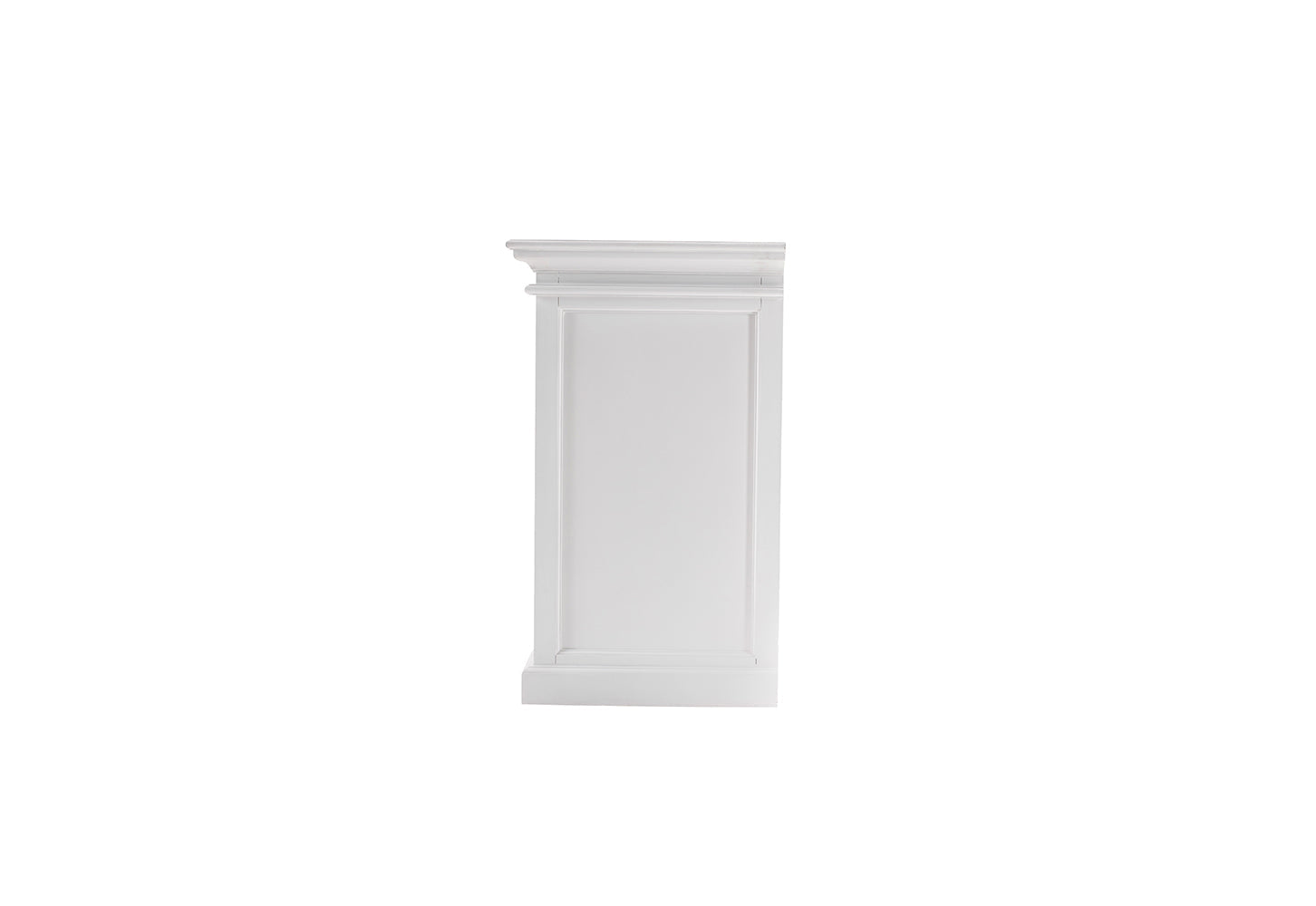 Halifax Sideboard mit 4 Türen und Glasfronten – Weiß