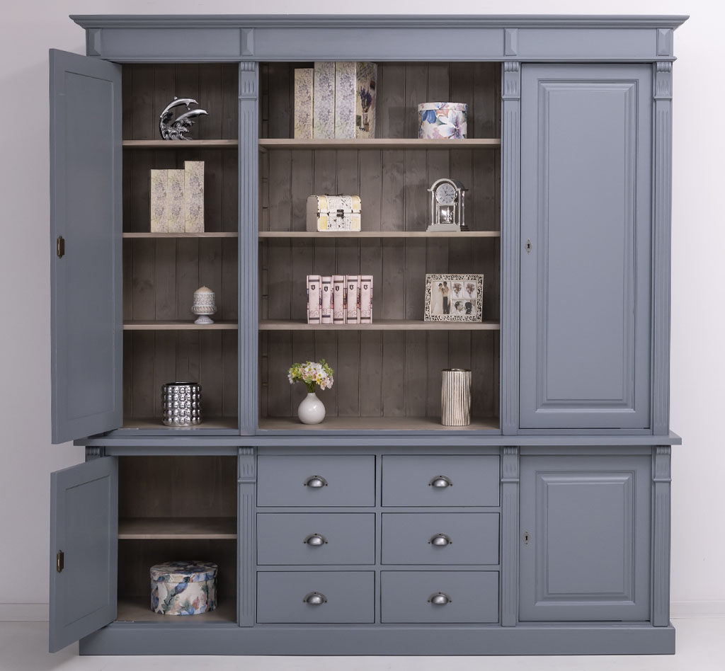 Stilvoller Bücherschrank im Landhausstil - in vielen Farben erhältlich!