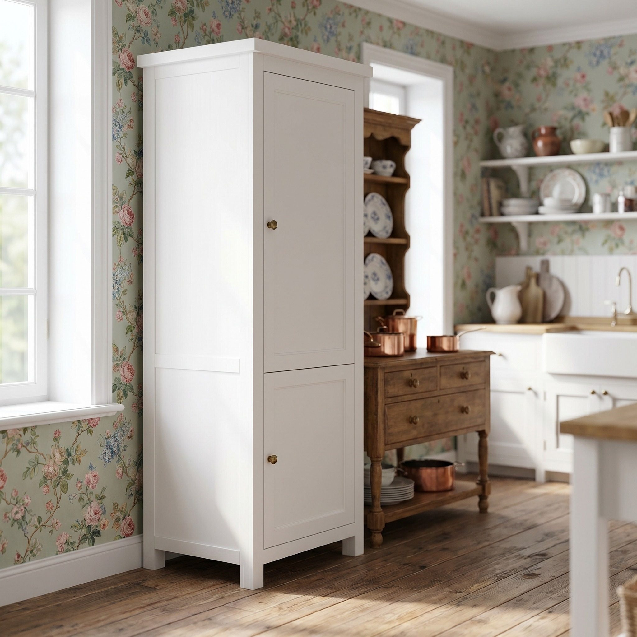 Einbauschrank für Kühlschrank Landhaus Küche - in vielen Farben erhältlich!