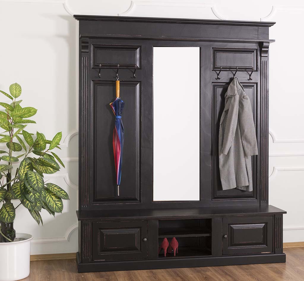 Große Garderobe mit Spiegel im Landhausstil - in vielen Farben erhältlich!