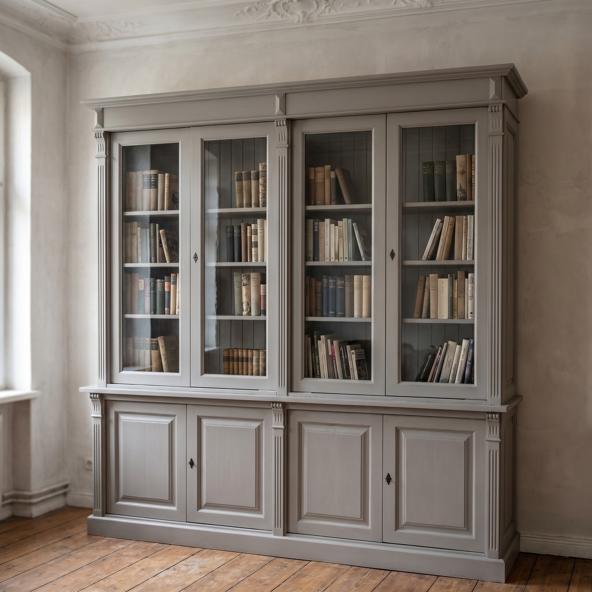 Hochschrank im edlen Shabby Chic - in vielen Farben erhältlich!