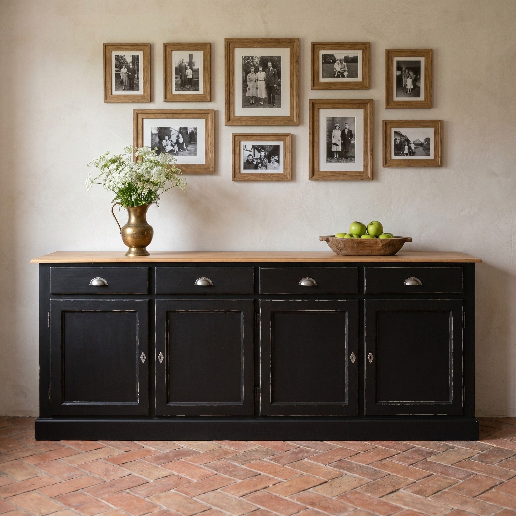Langes Sideboard im klassischen Landhausstil - in vielen Farben erhältlich!
