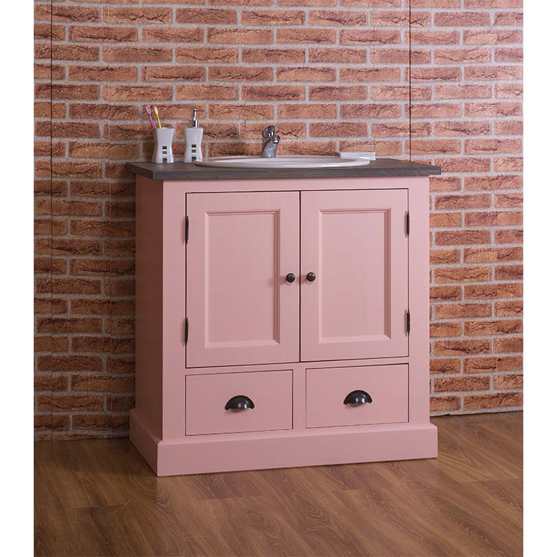 Rustikaler Waschbeckenschrank im Shabby Style - in vielen Farben erhältlich! Rustikaler Waschbeckenschrank im Shabby Style - in vielen Farben erhältlich!