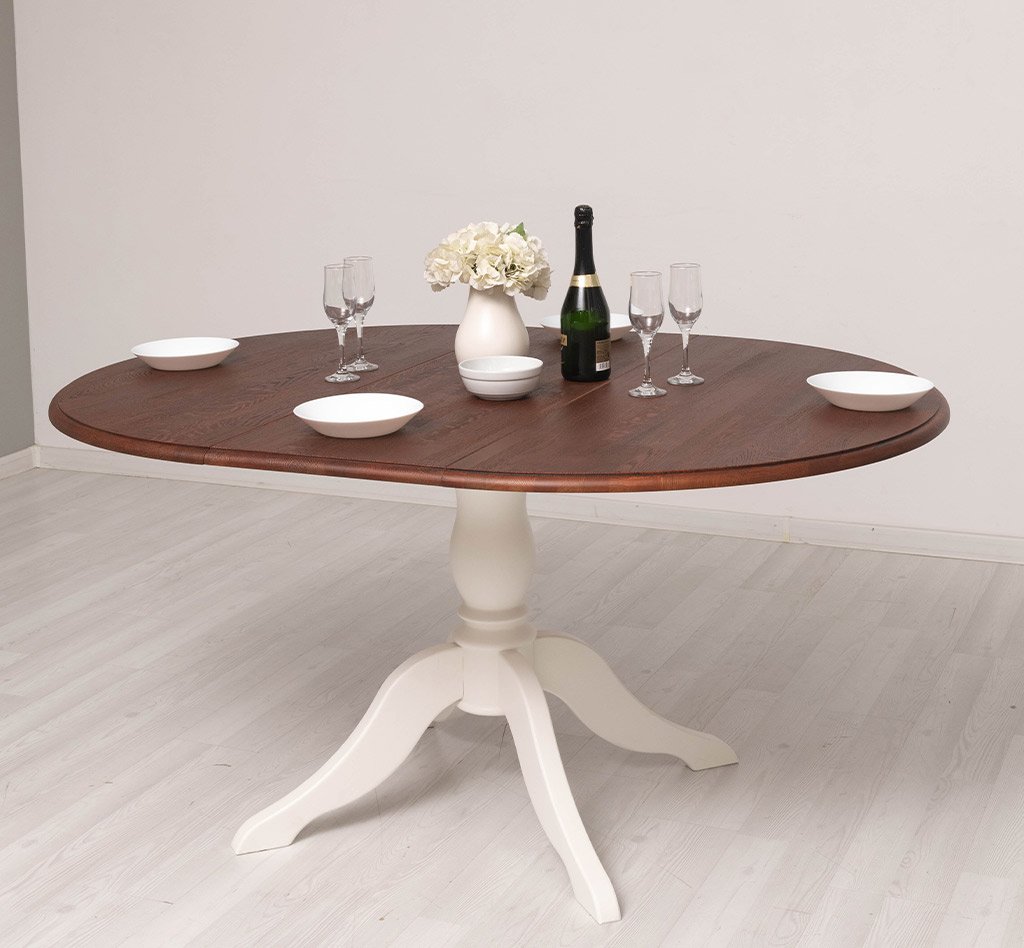 Ausziehtisch Luberon mit Mittelfuß, 120 cm
