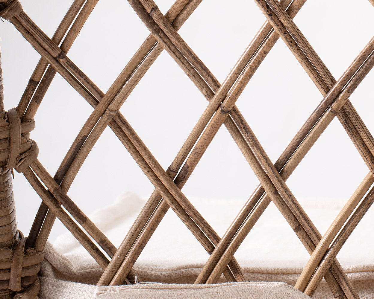 Marquis Esszimmerstuhl aus Kubu-Rattan im 2er-Set