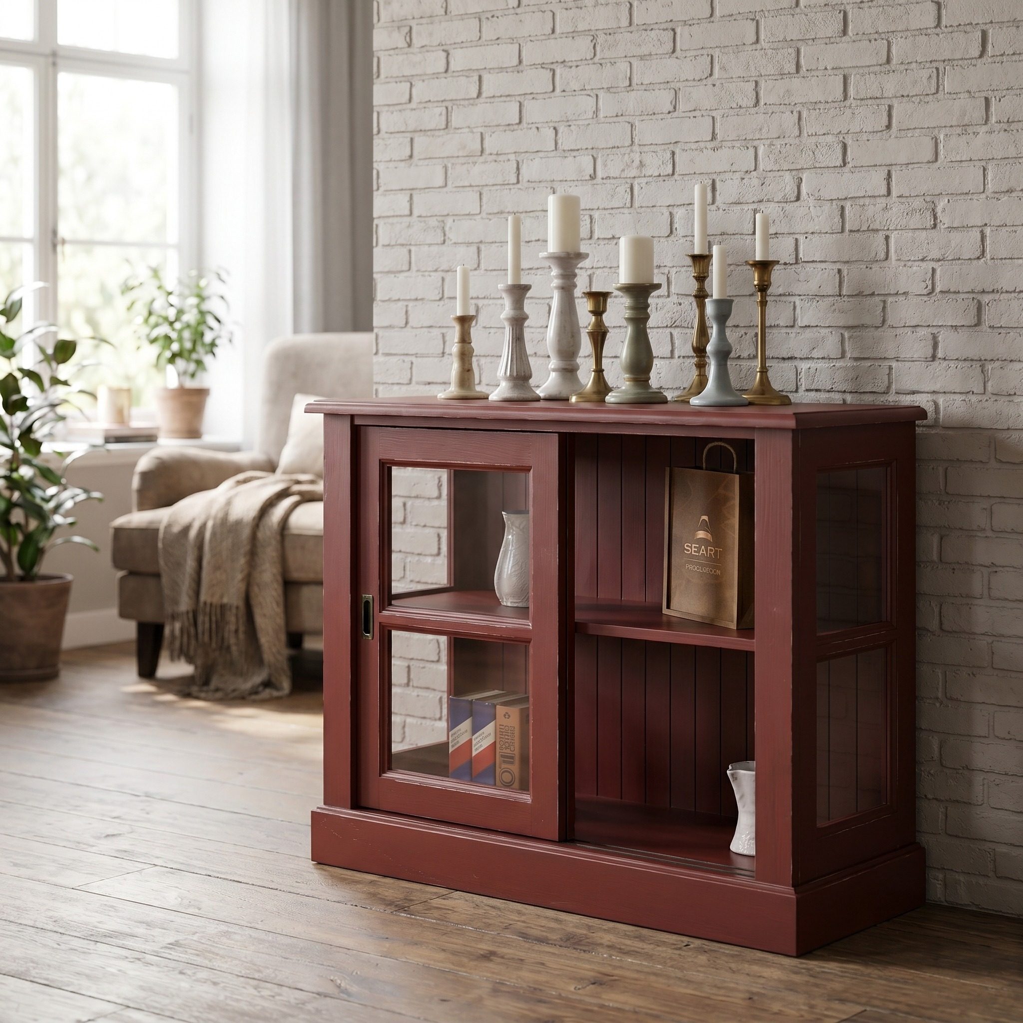 Kompaktes Sideboard im holländischen Landhausstil mit Schiebetüren - in vielen Farben erhältlich!