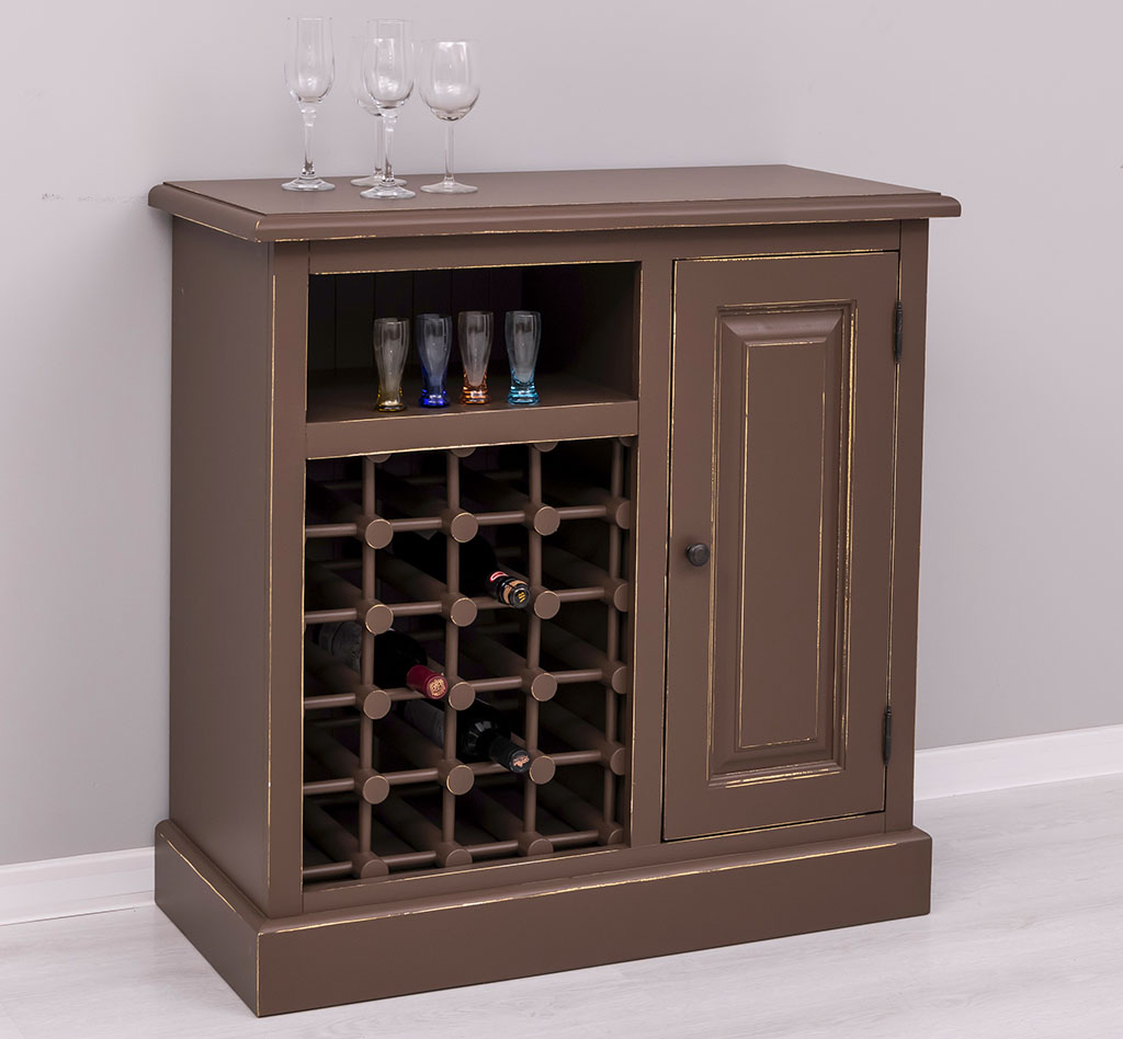 Kompaktes Weinregal im Shabby Chic - in vielen Farben erhältlich! Kompaktes Weinregal im Shabby Chic - in vielen Farben erhältlich!