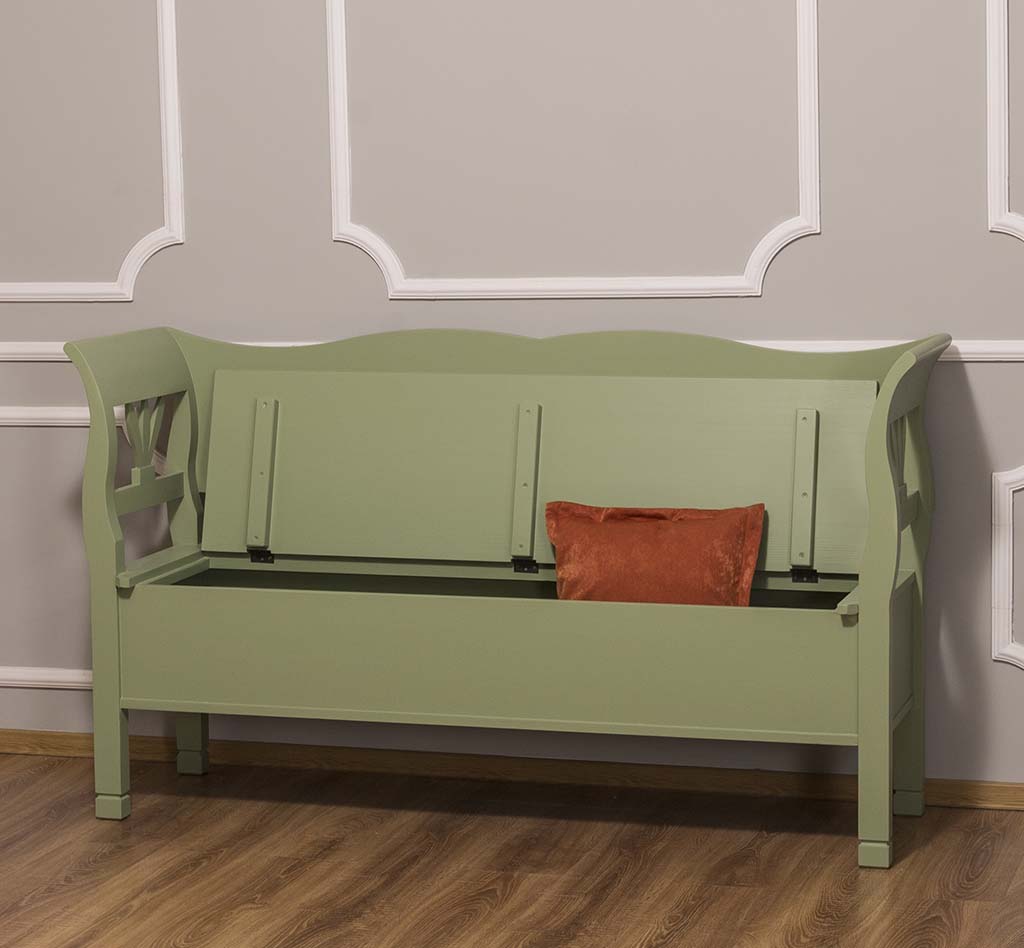 Gemütliche Sitzbank im Landhausstil - in vielen Farben erhältlich!