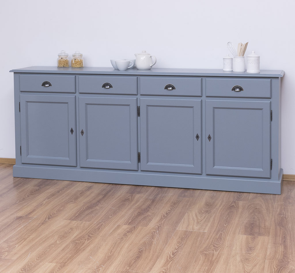 Langes Sideboard im klassischen Landhausstil - in vielen Farben erhältlich! Langes Sideboard im klassischen Landhausstil - in vielen Farben erhältlich!