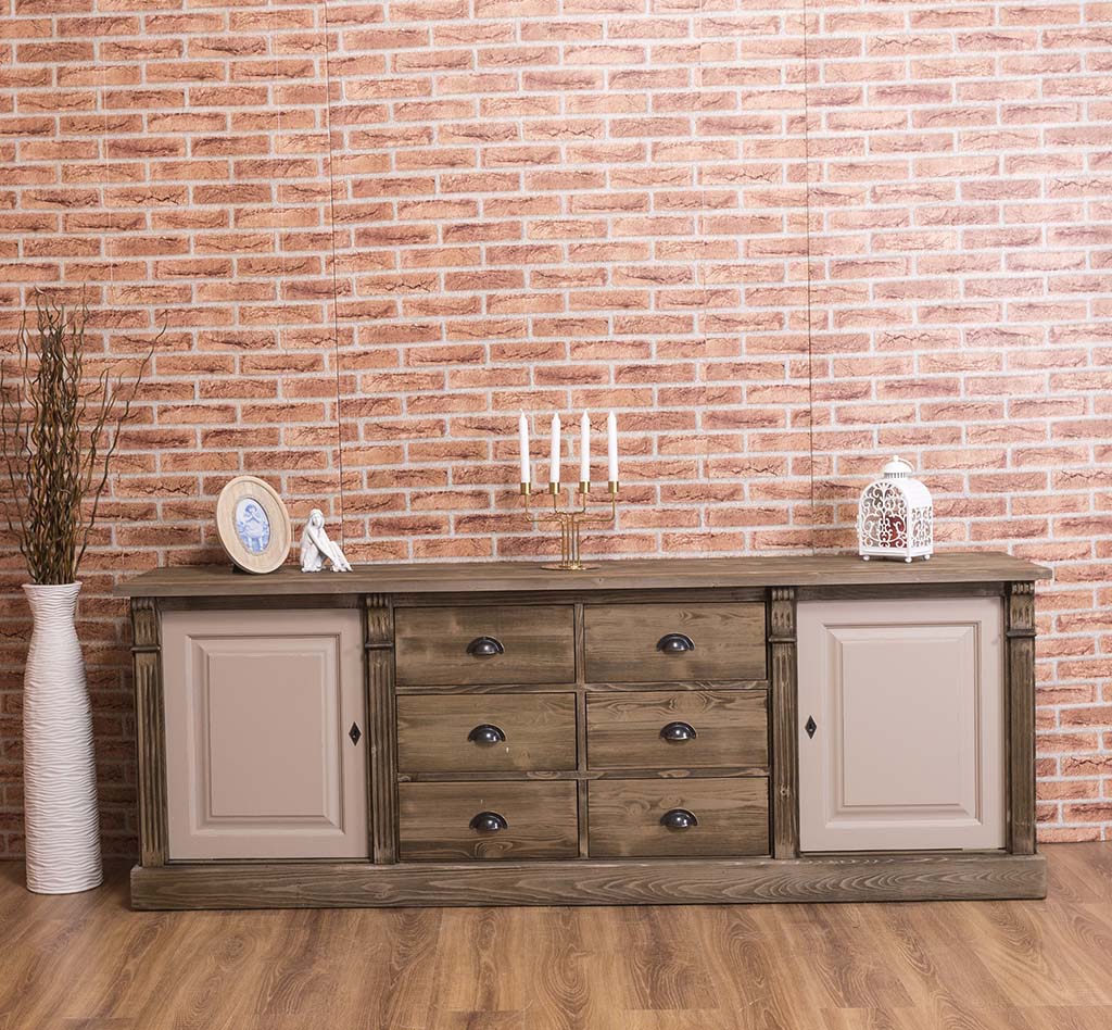 Sideboard im Jugendstil mit sechs Schubladen - in vielen Farben erhältlich! Sideboard im Jugendstil mit sechs Schubladen - in vielen Farben erhältlich!
