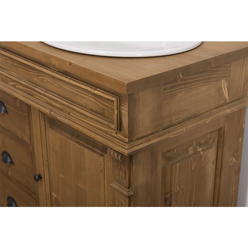 PS4001-P001 Eleganter Waschbeckenschrank im Landhausstil - in vielen Farben erhältlich!