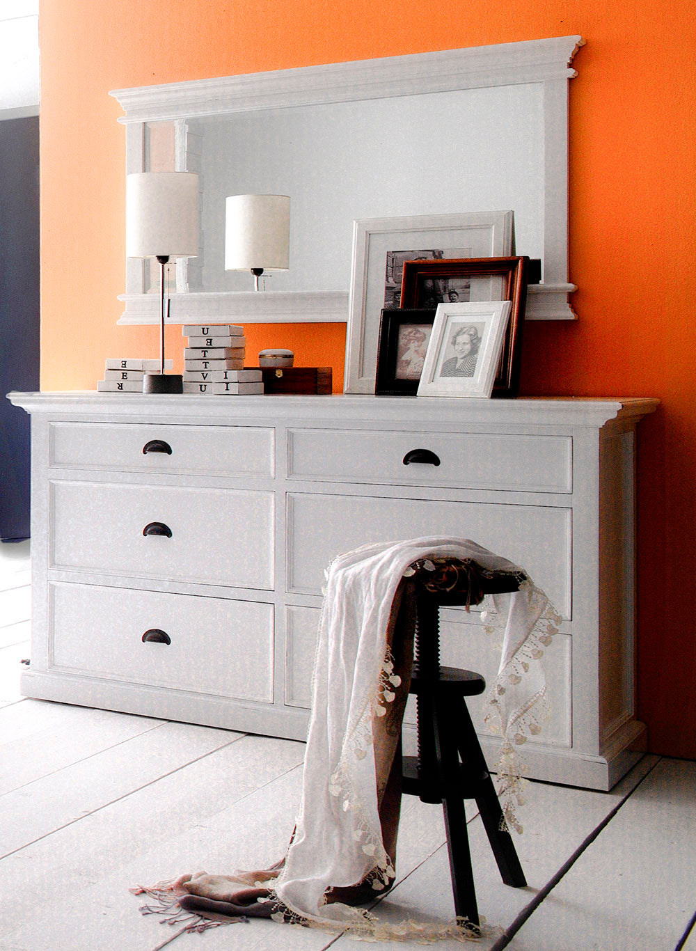 Halifax Schlafzimmer-Kommode – Weiß
