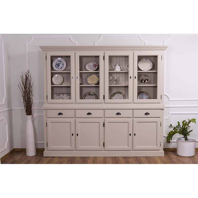 Vitrinenschrank im Shabby Chic - in vielen Farben erhältlich!