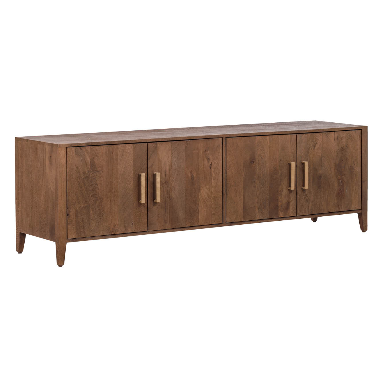 Langes TV Lowboard Dorset – Elegantes Mangoholz im Landhausstil