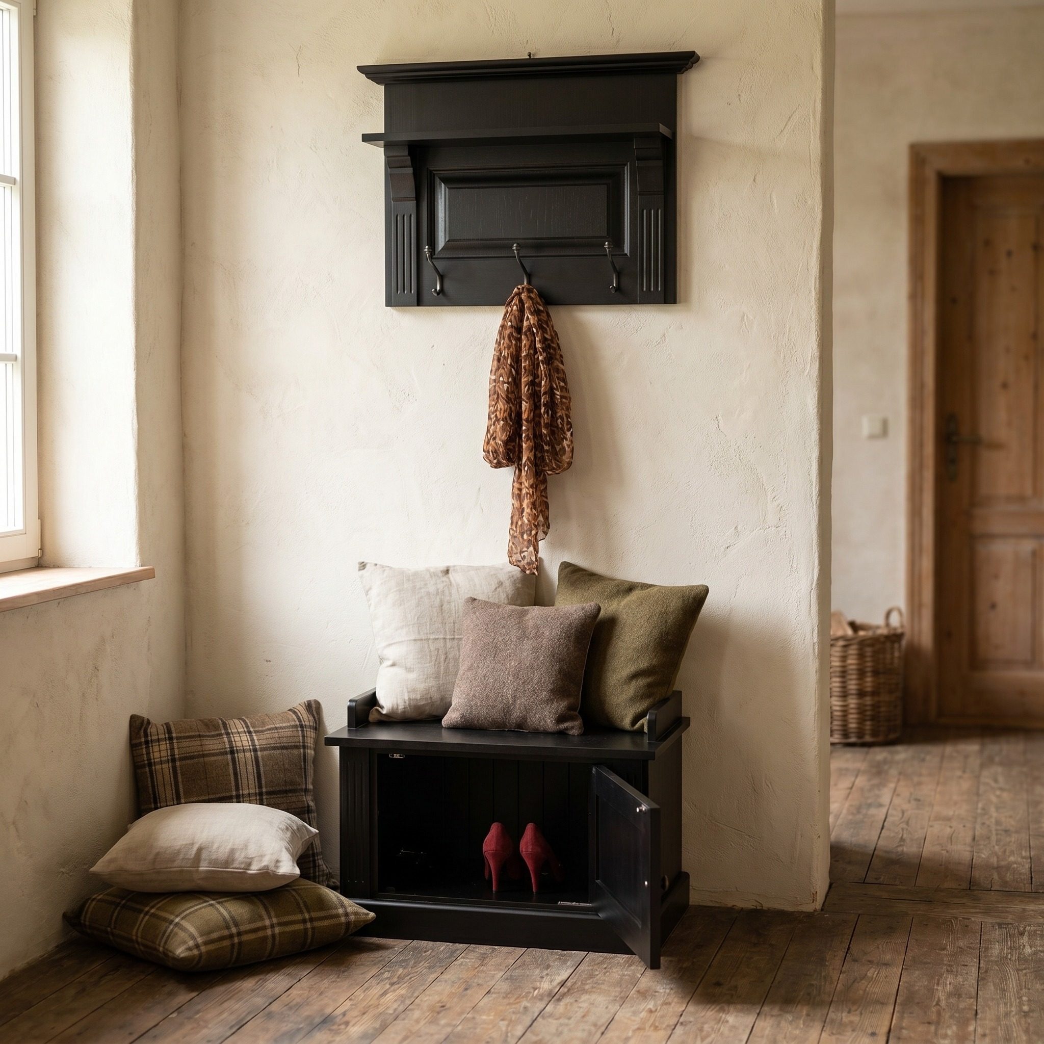 Zweiteilige Garderobe im Shabby Chic - in vielen Farben erhältlich!