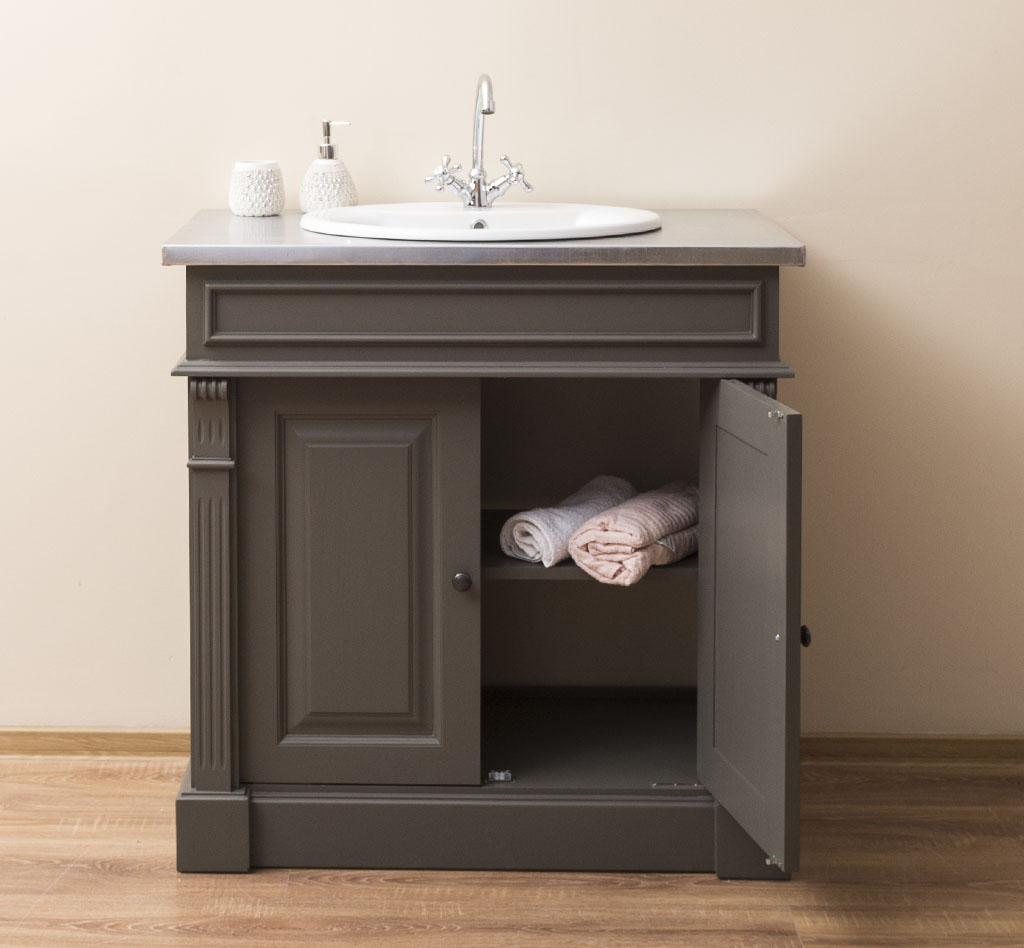 Rustikaler Waschbeckenschrank im Shabby Chic - in vielen Farben erhältlich! Rustikaler Waschbeckenschrank im Shabby Chic - in vielen Farben erhältlich!