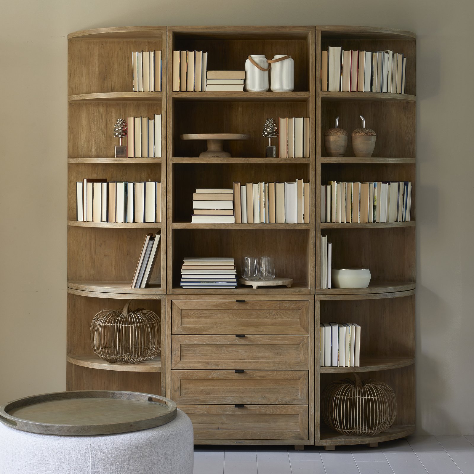 Del Rey Corner Book Cabinet