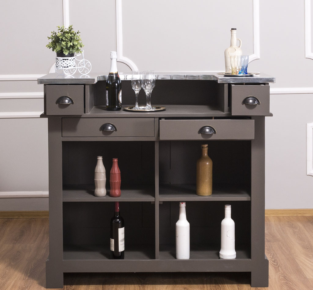 Bar mit Aufsatz im Landhausstil 120 cm breit - in vielen Farben erhältlich! Bar mit Aufsatz im Landhausstil 120 cm breit - in vielen Farben erhältlich!