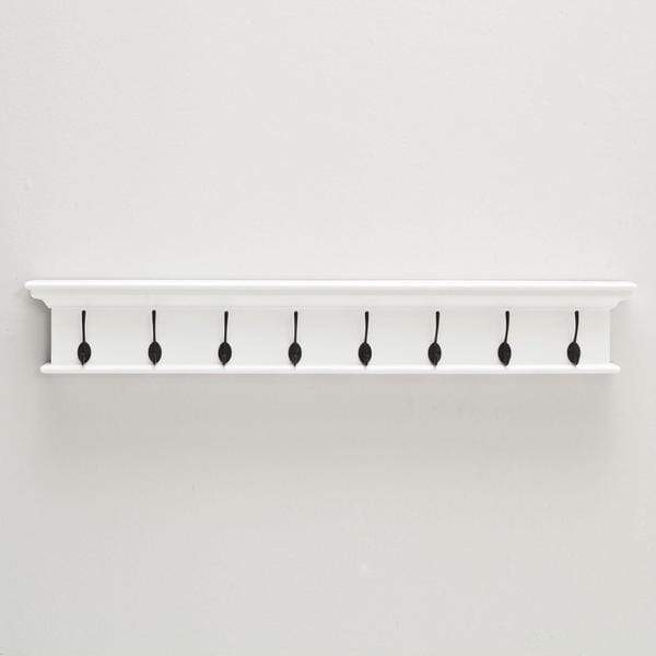 Halifax Wandgarderobe mit 8 Haken – Weiß