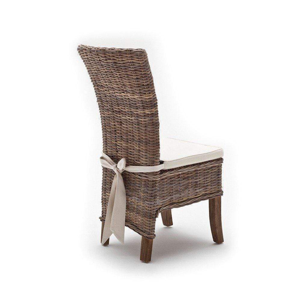 Salsa Esszimmerstuhl aus Kubu-Rattan im 2er-Set