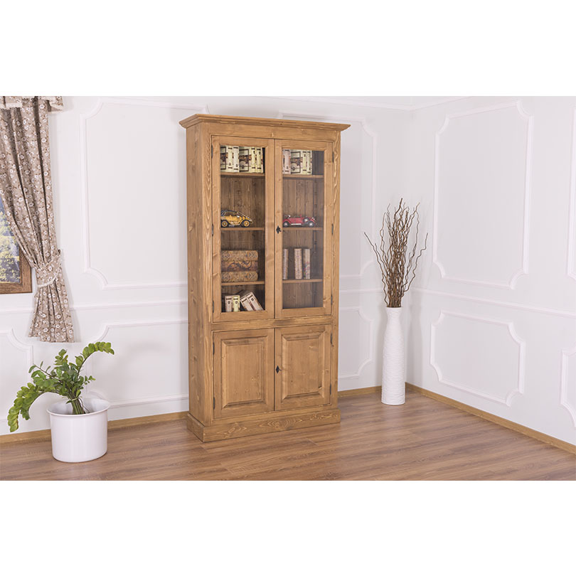 PS149-P001_1 Schöner Vitrinenschrank im Landhausstil - in vielen Farben erhältlich!