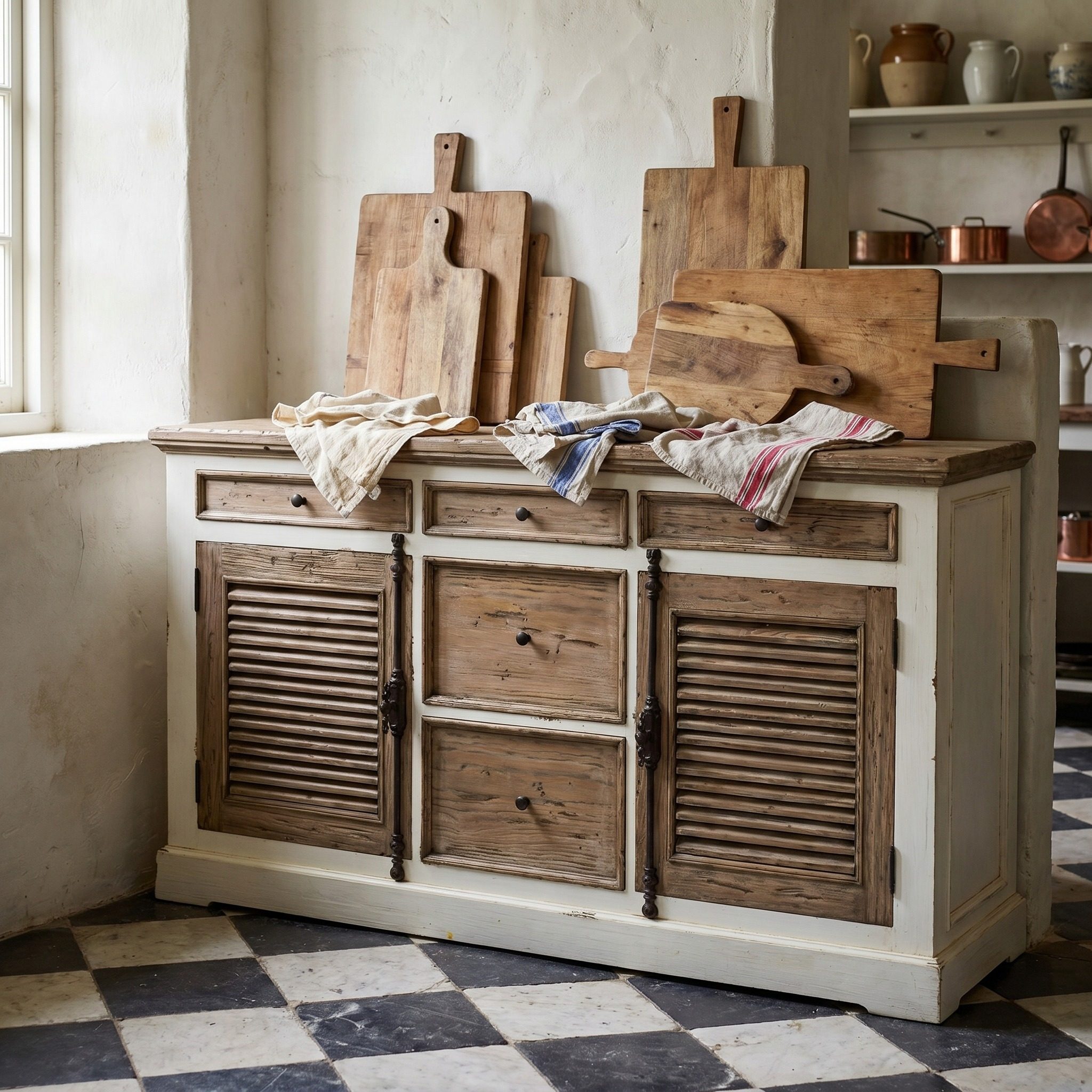 Landhaus Kommode Rustic Cottage