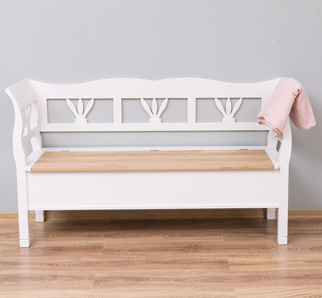 Gemütliche Sitzbank im Landhausstil - in vielen Farben erhältlich!