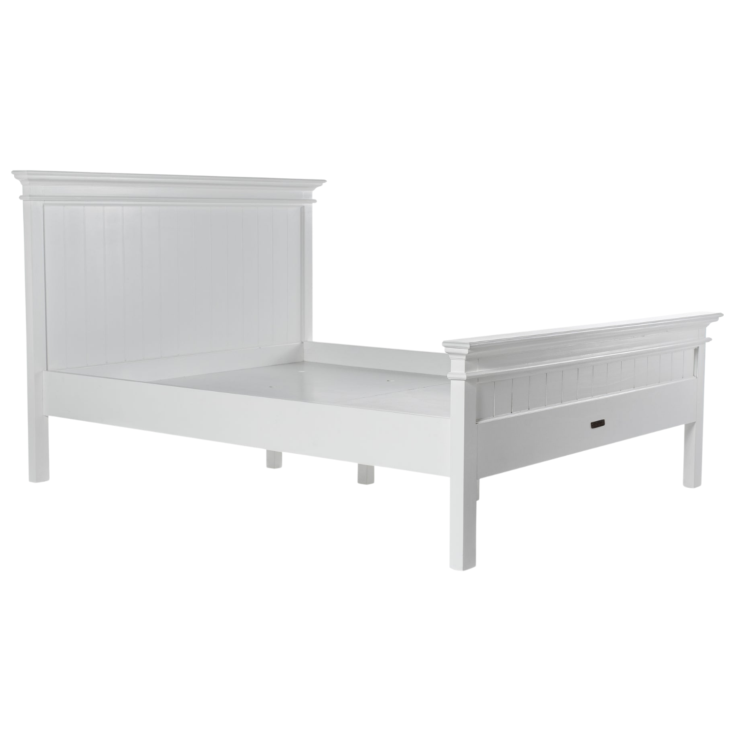 Halifax Doppelbett 200 im Landhausstil – Massivholz Weiß