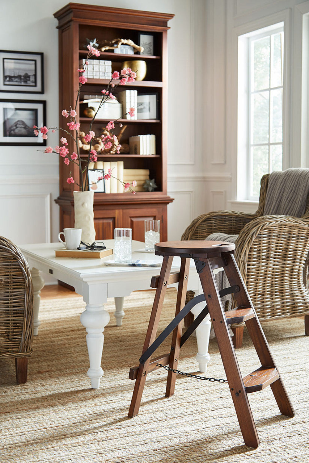 Provence Rechteckiger Couchtisch – Weiß