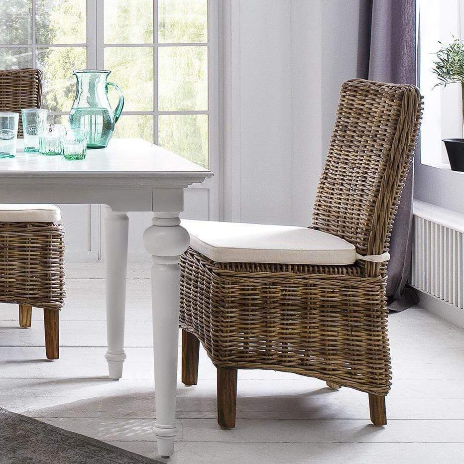 Morin Esszimmerstuhl aus Kubu-Rattan, 2er-Set