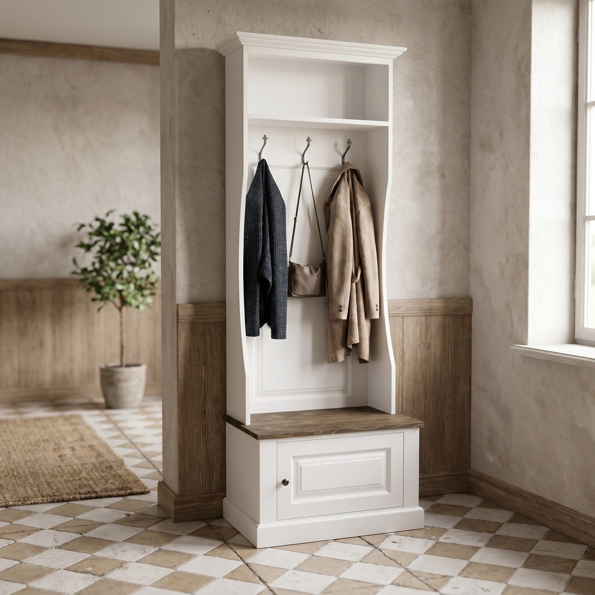 Edle Garderobe im Landhausstil - in vielen Farben erhältlich!