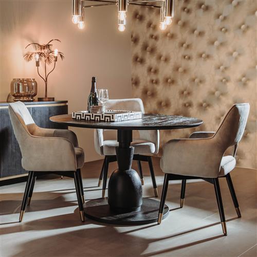 Runder Esstisch Brunello aus Mangoholz - Durchmesser 130 cm!