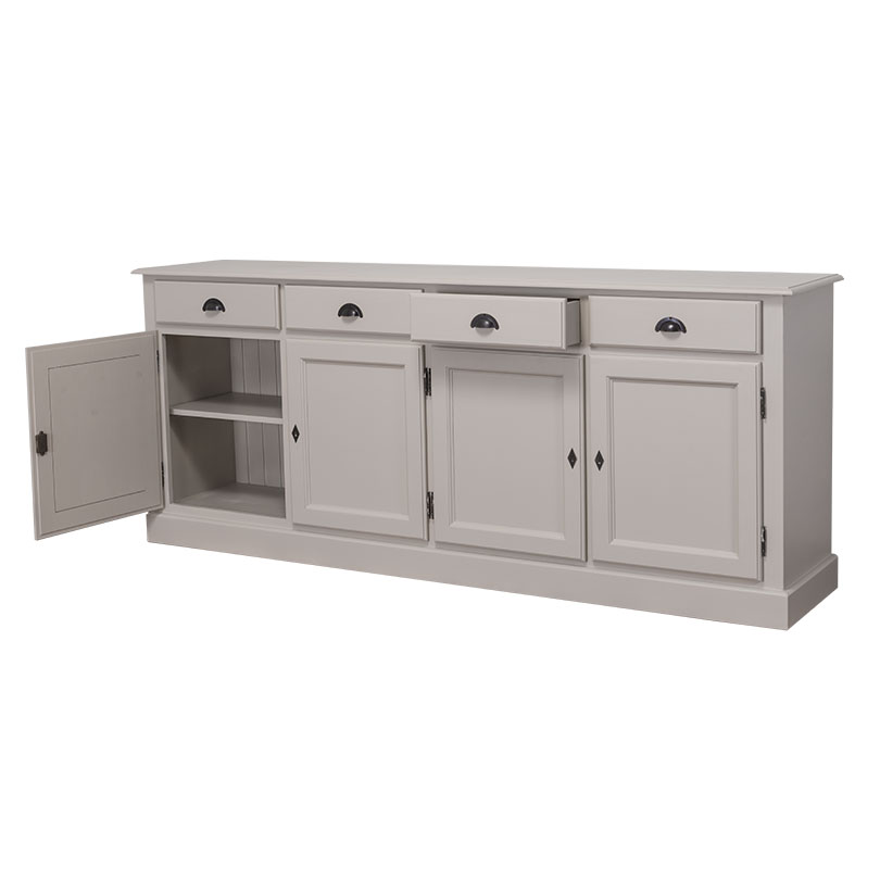 PS602Bas-P024_1 Vitrinenschrank im Shabby Chic - in vielen Farben erhältlich!